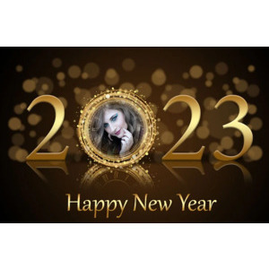 Happy New Year 2023 photo effect